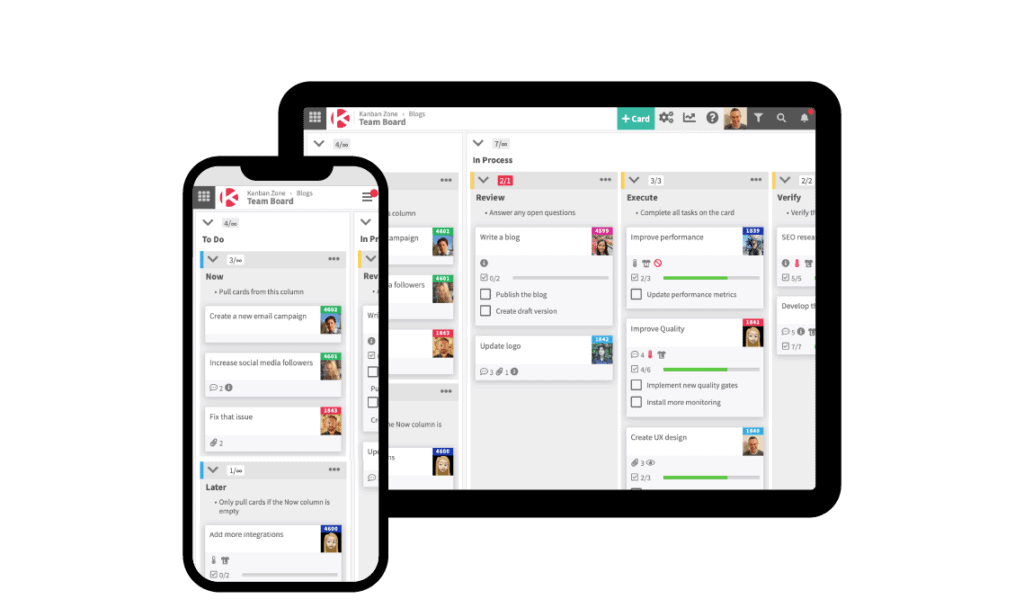 screenshot of Kanban Zone